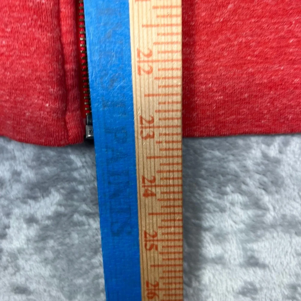 NIKE Full Zip Hoodie Womens Size M Red Gym Vintage Heathered Lightweight Gym